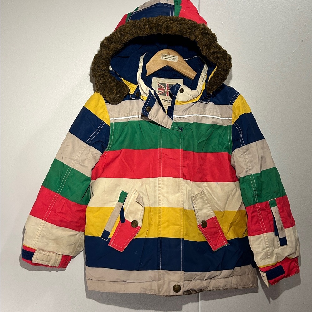 Mini Boden winter hooded jacket K00061 size 6-7y
